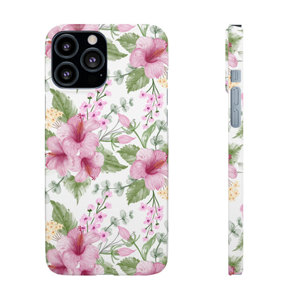 "Pink Hibiscus" | Snap Case