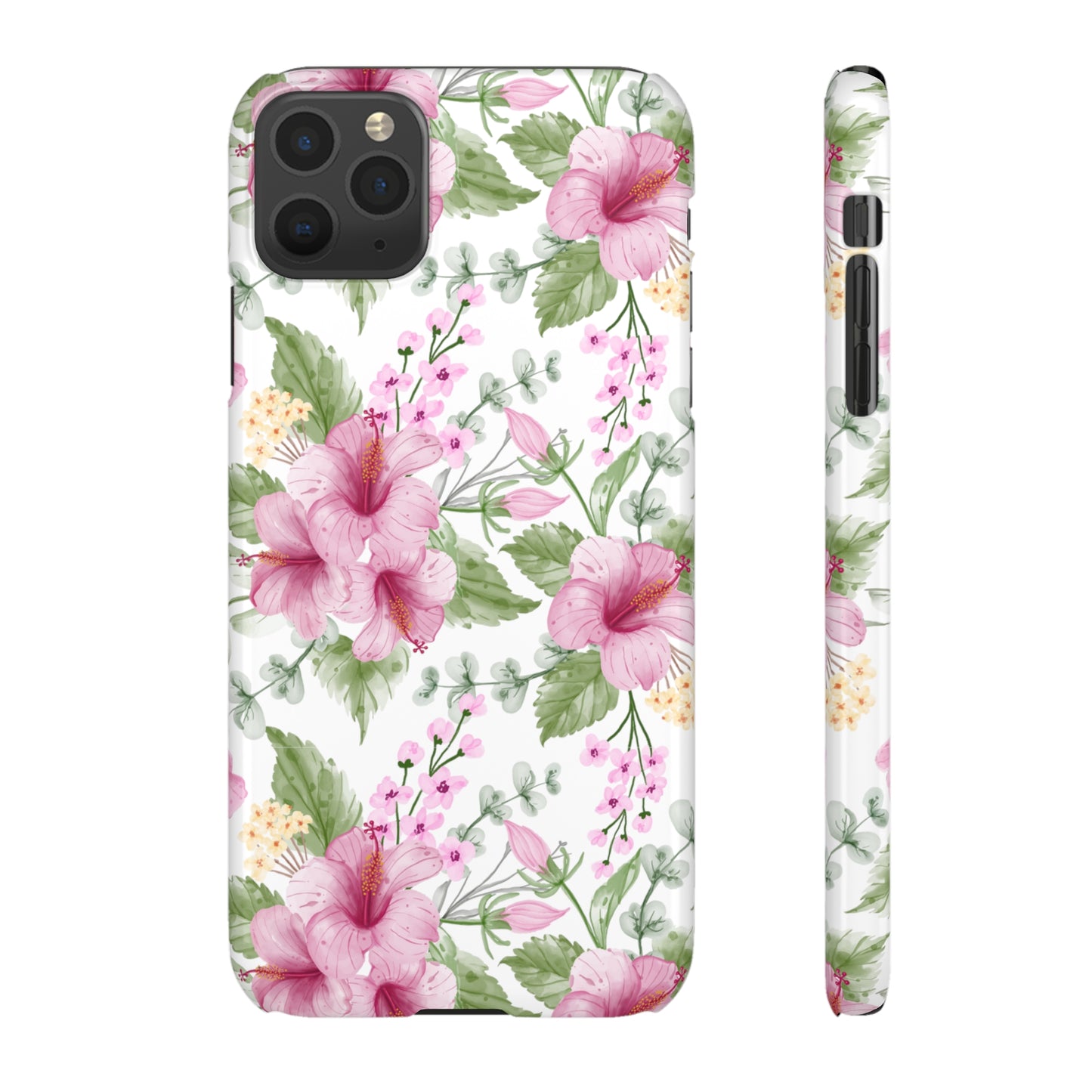 "Pink Hibiscus" | Snap Case