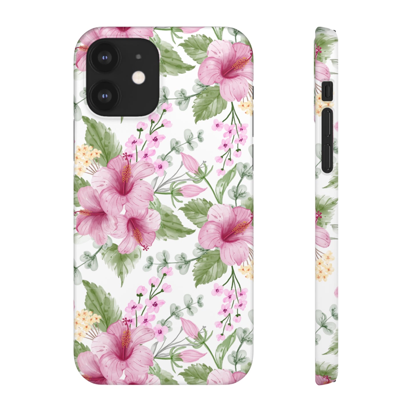 "Pink Hibiscus" | Snap Case