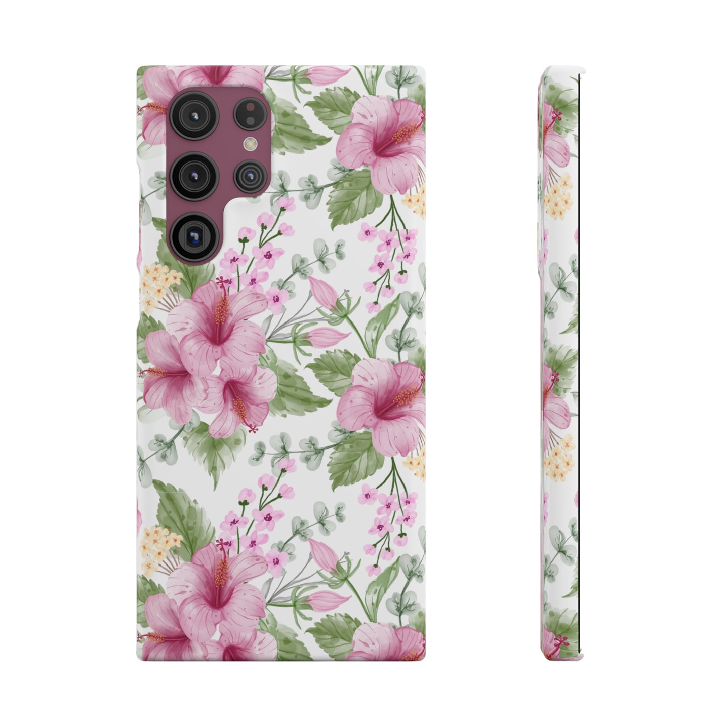 "Pink Hibiscus" | Snap Case