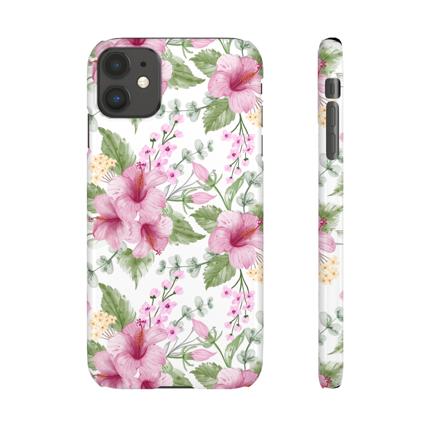 "Pink Hibiscus" | Snap Case