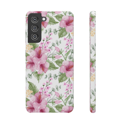 "Pink Hibiscus" | Snap Case