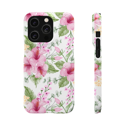 "Pink Hibiscus" | Snap Case