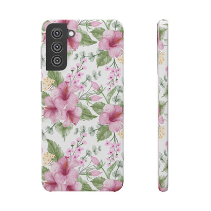 "Pink Hibiscus" | Snap Case