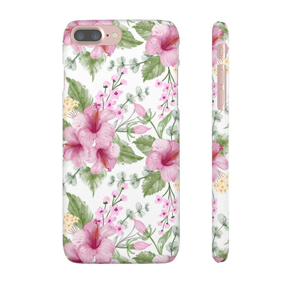 "Pink Hibiscus" | Snap Case