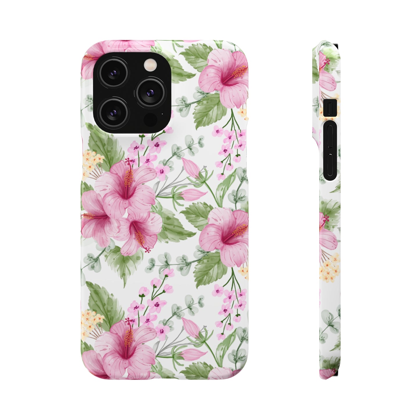 "Pink Hibiscus" | Snap Case