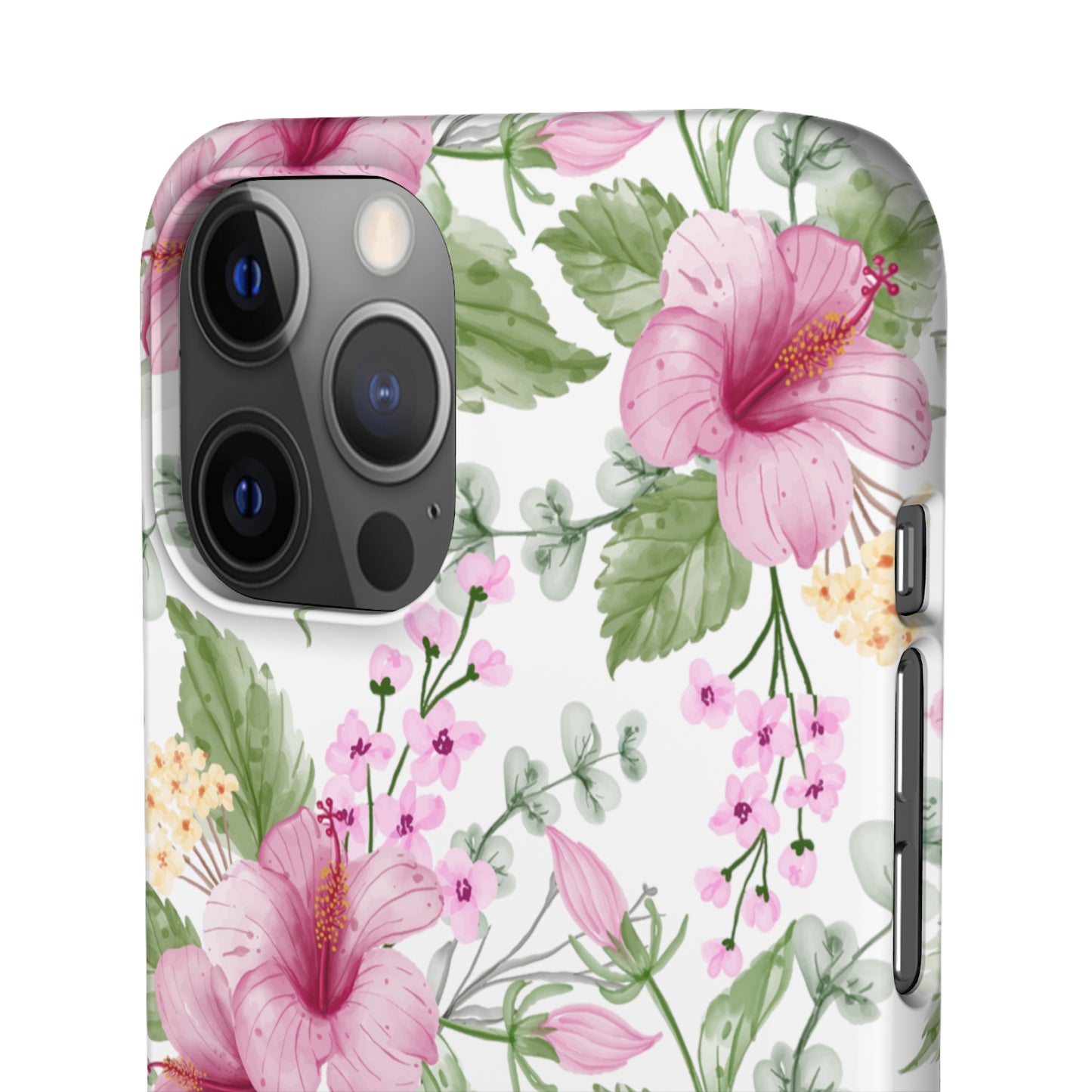 "Pink Hibiscus" | Snap Case