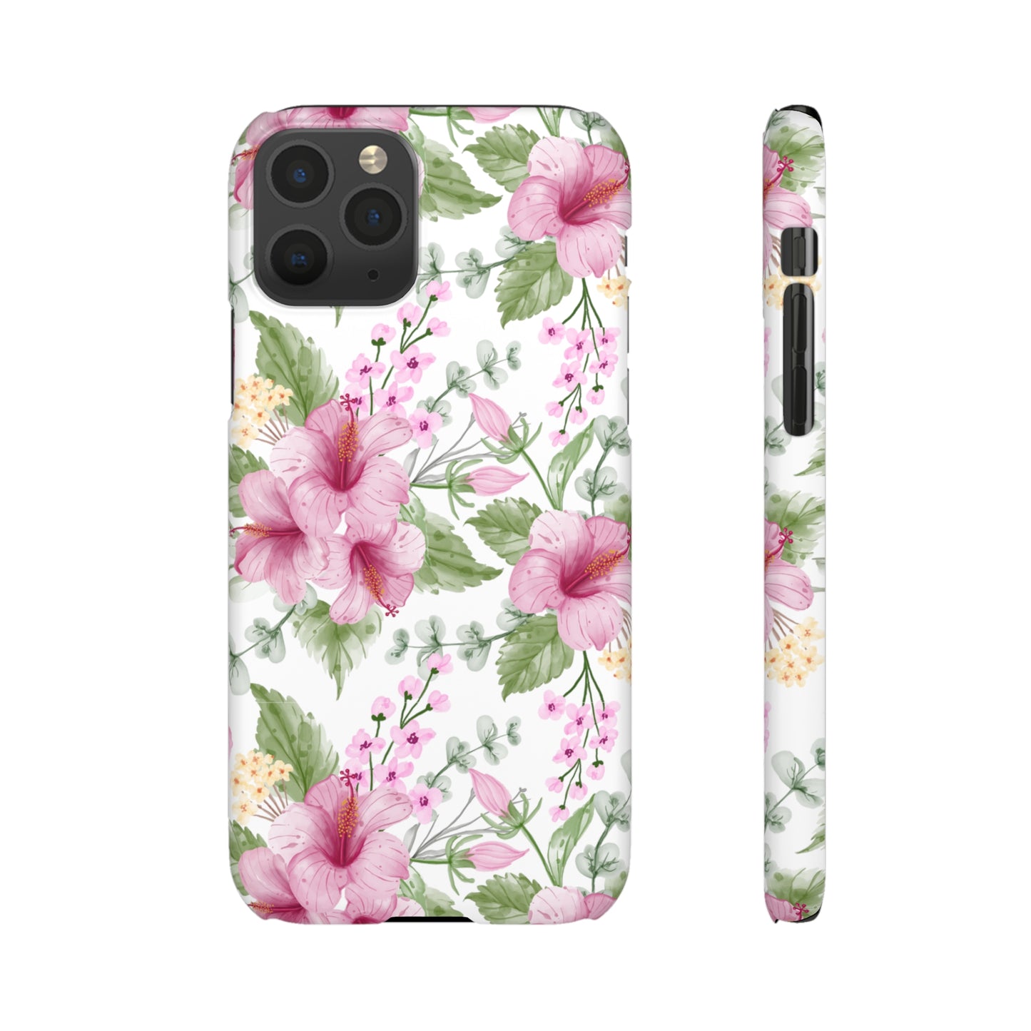 "Pink Hibiscus" | Snap Case