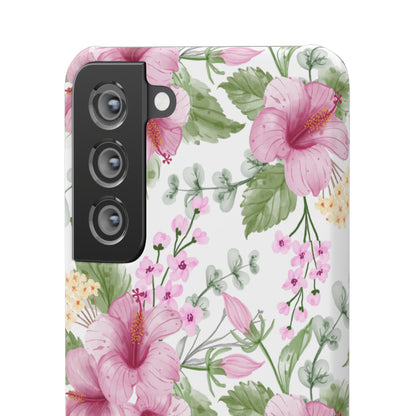 "Pink Hibiscus" | Snap Case