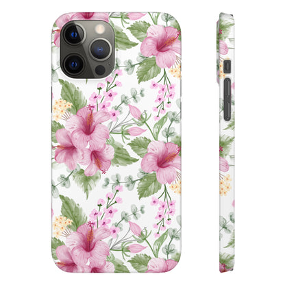 "Pink Hibiscus" | Snap Case