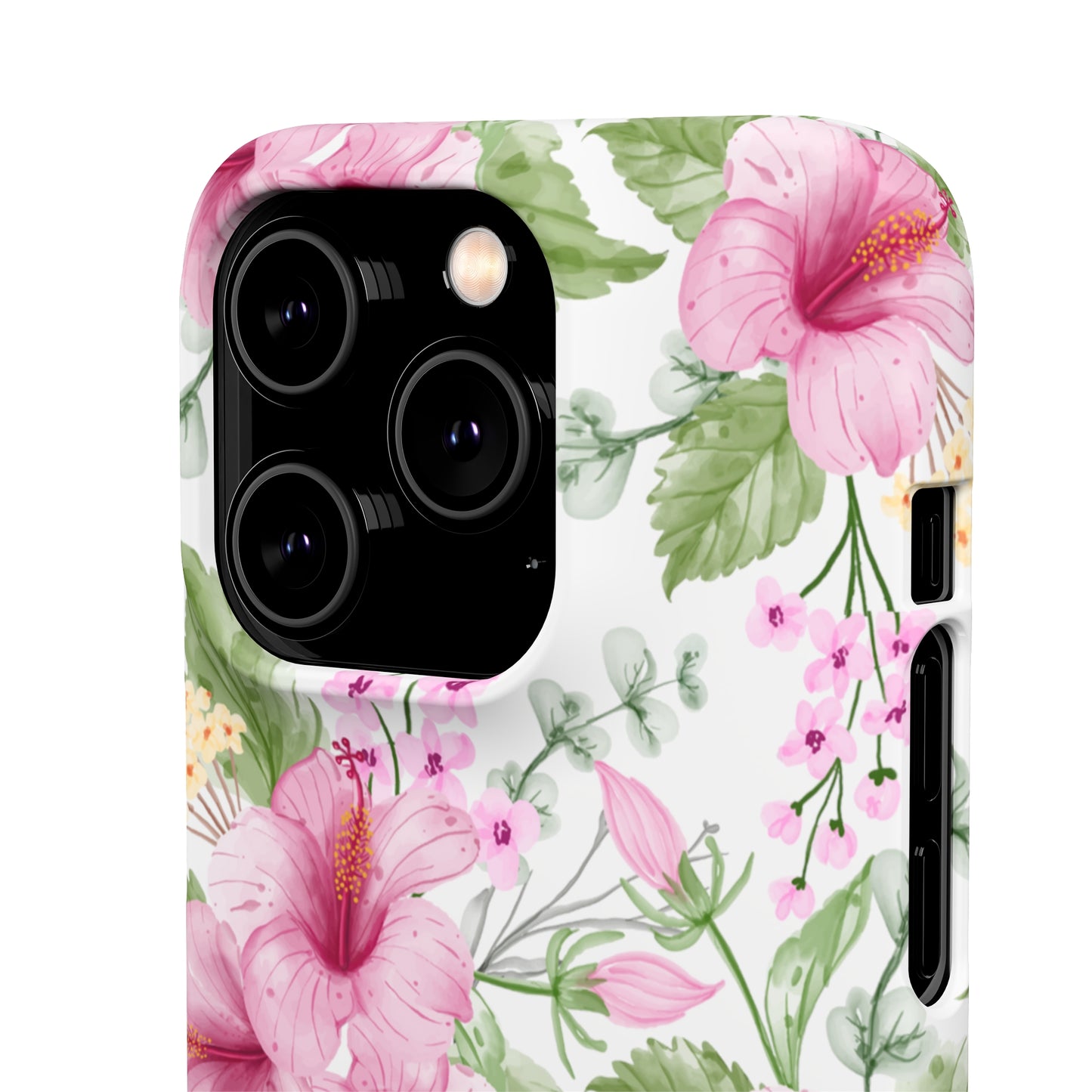 "Pink Hibiscus" | Snap Case