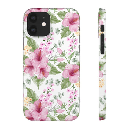 "Pink Hibiscus" | Snap Case