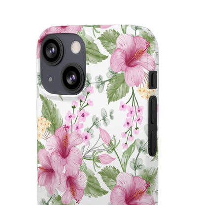 "Pink Hibiscus" | Snap Case