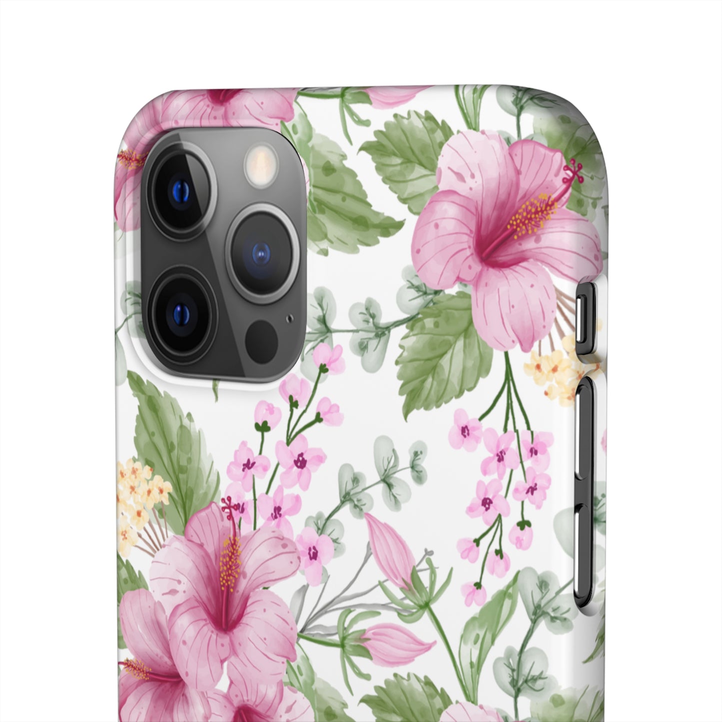 "Pink Hibiscus" | Snap Case