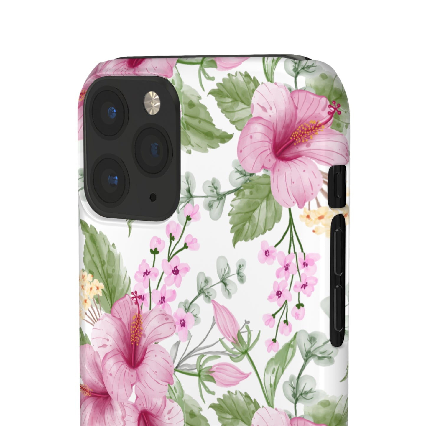 "Pink Hibiscus" | Snap Case