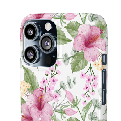 "Pink Hibiscus" | Snap Case