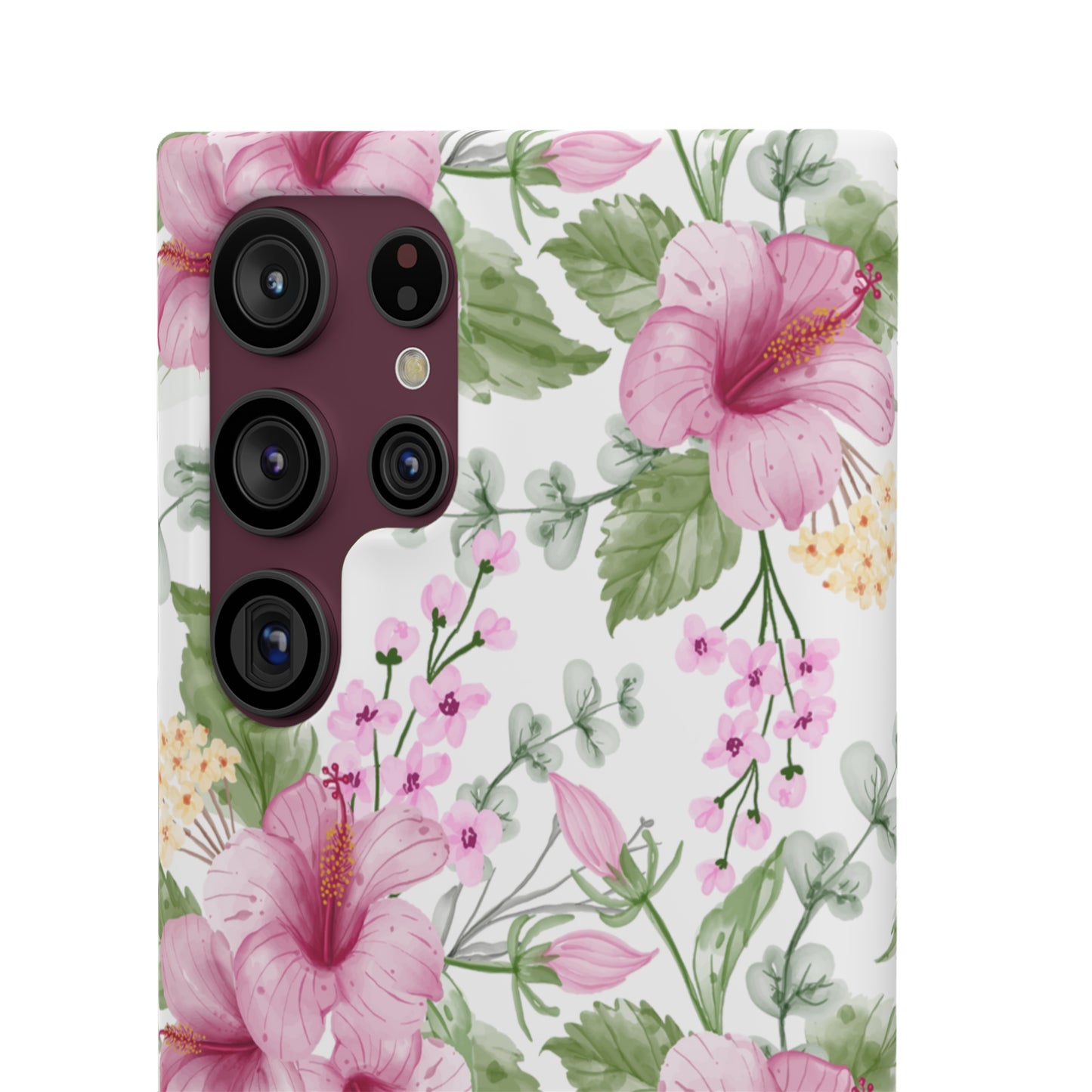 "Pink Hibiscus" | Snap Case