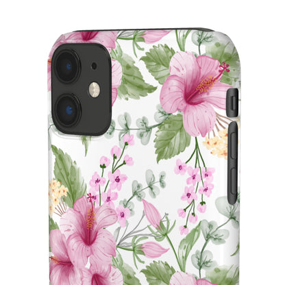 "Pink Hibiscus" | Snap Case