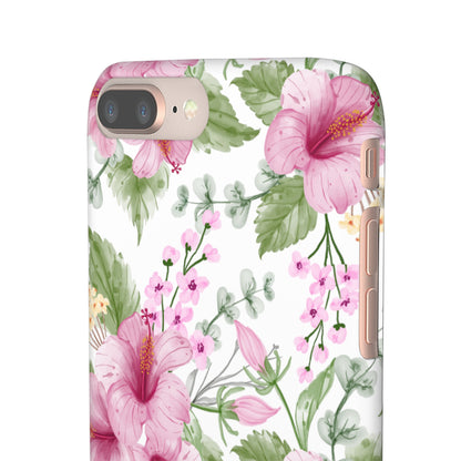 "Pink Hibiscus" | Snap Case