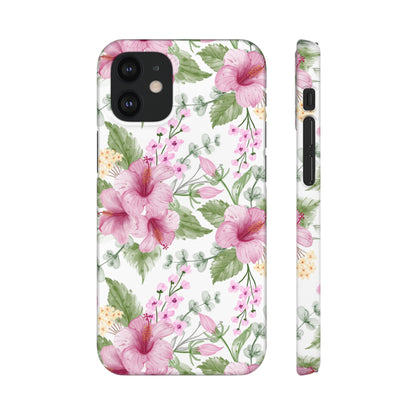 "Pink Hibiscus" | Snap Case