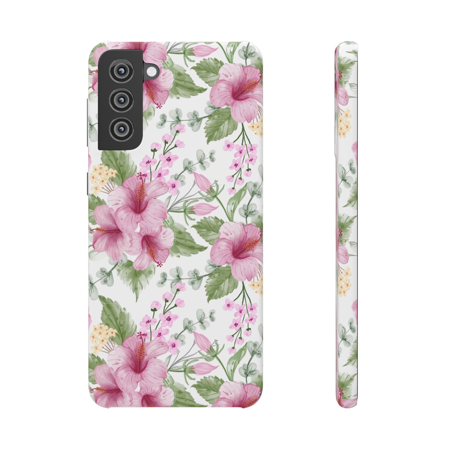 "Pink Hibiscus" | Snap Case