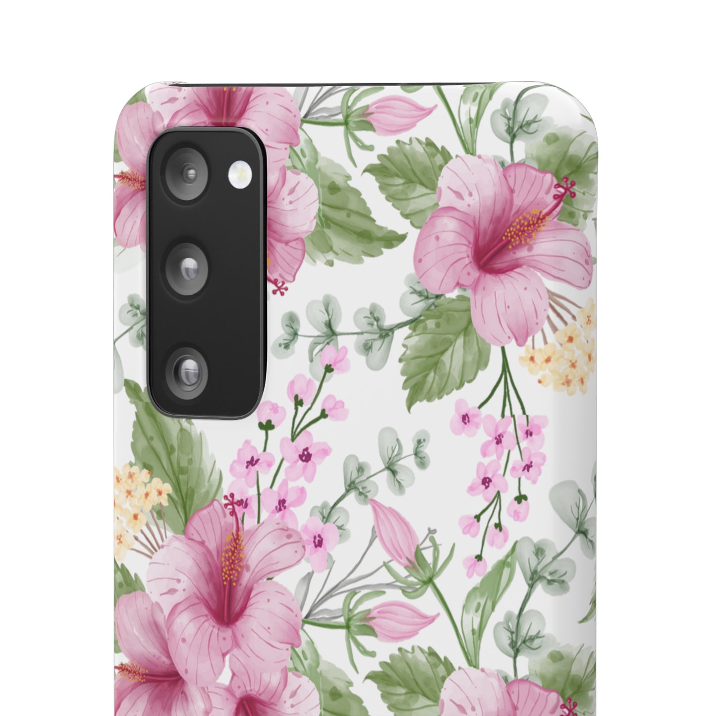 "Pink Hibiscus" | Snap Case