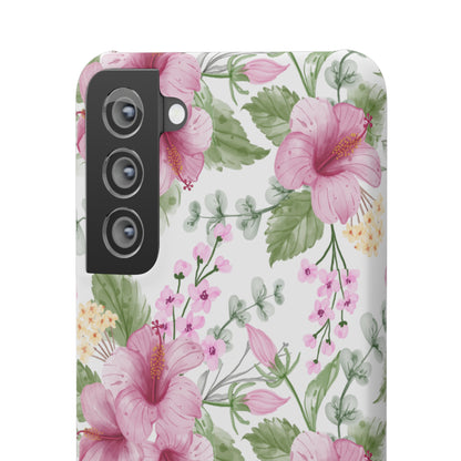 "Pink Hibiscus" | Snap Case