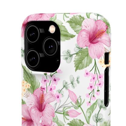 "Pink Hibiscus" | Snap Case