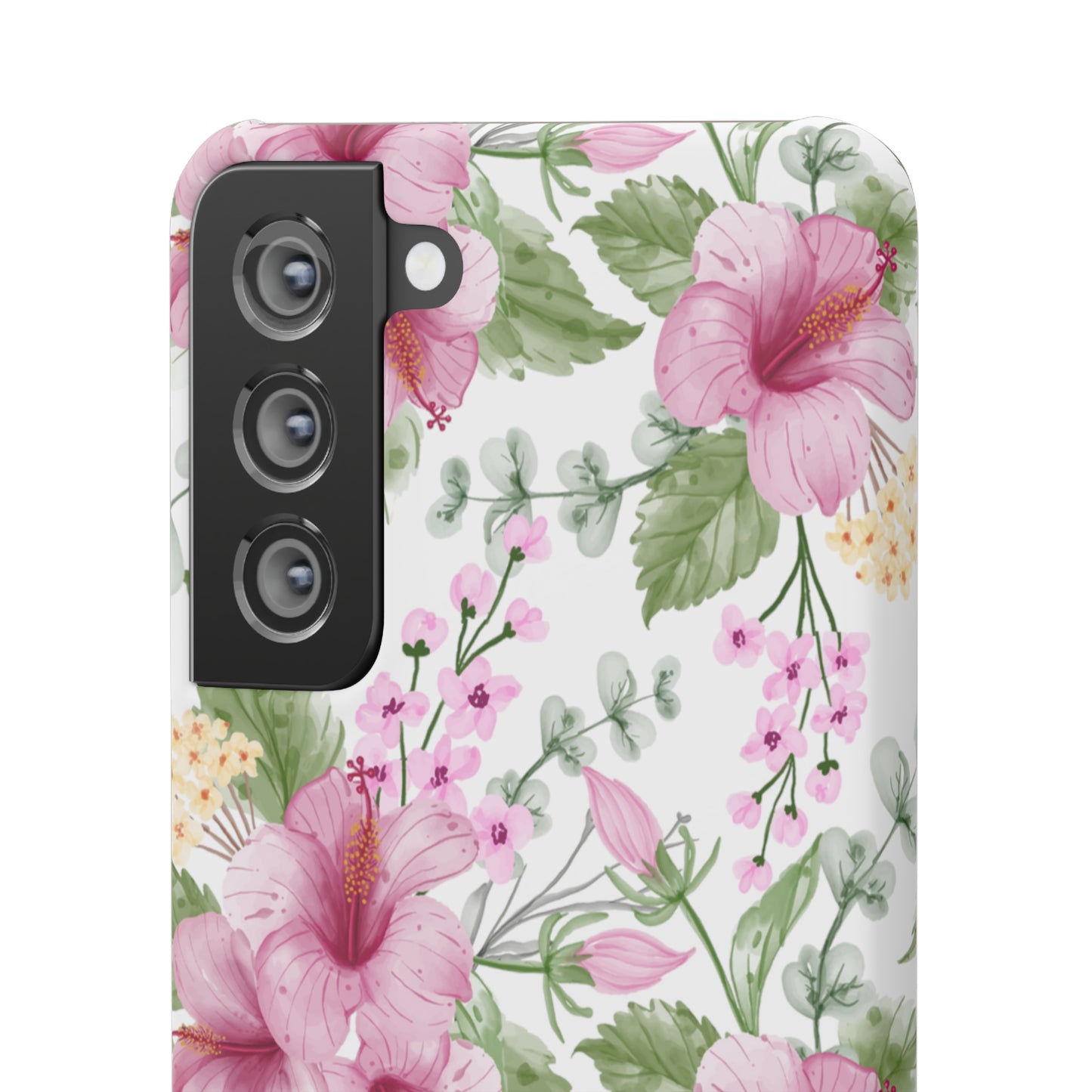 "Pink Hibiscus" | Snap Case