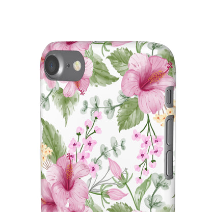 "Pink Hibiscus" | Snap Case