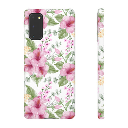 "Pink Hibiscus" | Snap Case